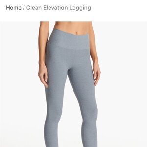 Vuori Clean Elevation Legging Medium Heathered Flint